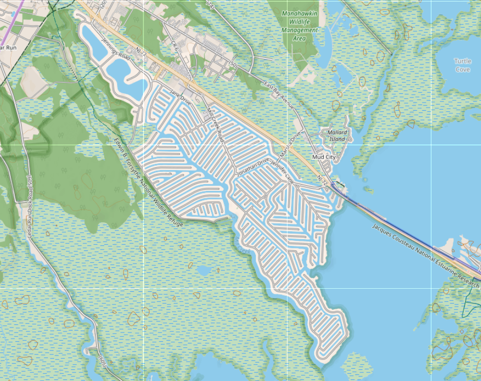 Beach Haven West waterways
